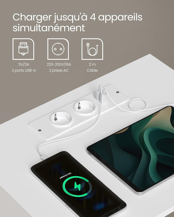 Brooklyn senge- og sidebord - Hvid