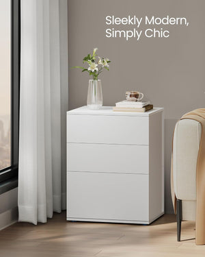 Luka senge- og sidebord - Hvid