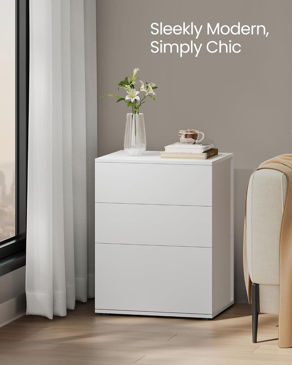 Luka senge- og sidebord - Hvid