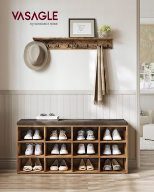 Millie skobænk - Rustik brun