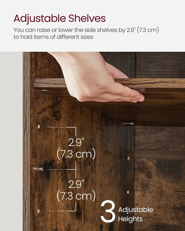 Millie skobænk - Rustik brun