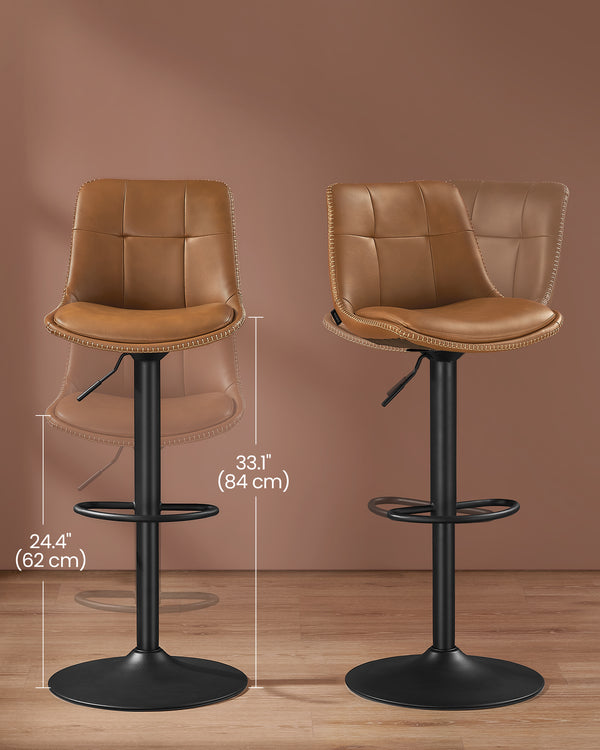 Thea barstole | 2 stk. - Brun