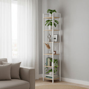 Amsterdam bogreol | 6 hylder - Beige/hvid