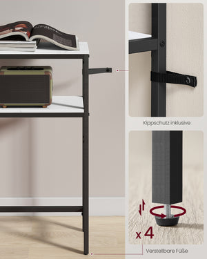 Tilda konsolbord - Hvid marmor/sort