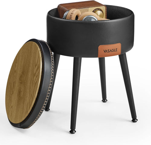 William puf med opbevaring - Sort