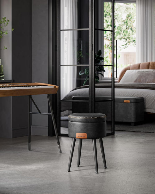 William puf med opbevaring - Sort