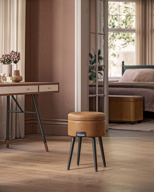 William puf med opbevaring - Brun