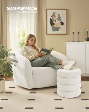 Thea puf med opbevaring | 30 L - Hvid