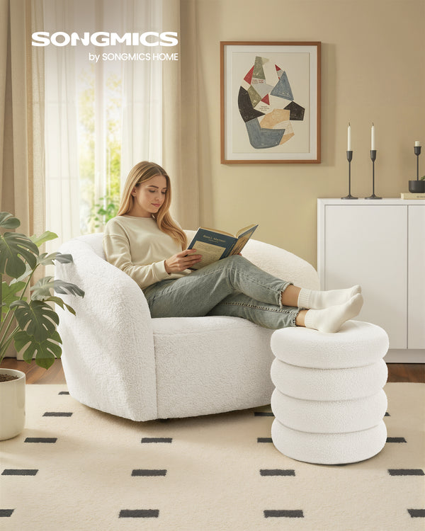 Thea puf med opbevaring | 30 L - Hvid