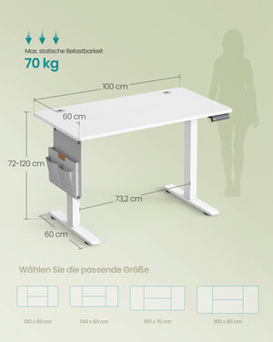 Elin skrivebord - Hvid