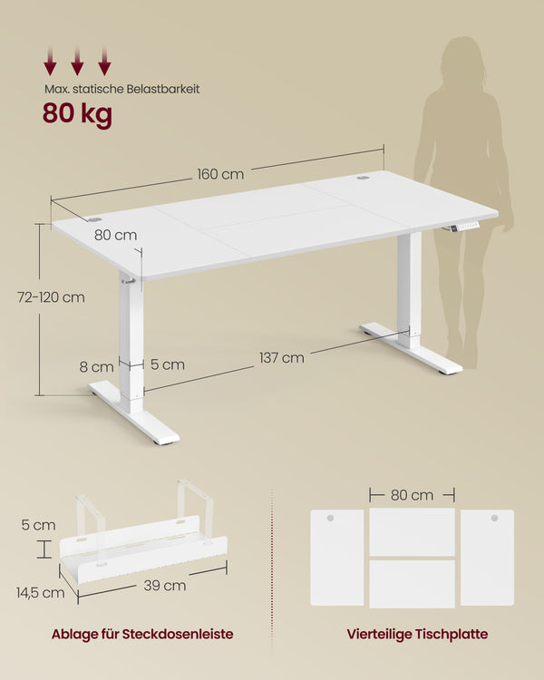 Ronja skrivebord - Hvid