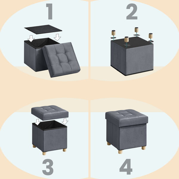 Alexandra puf med opbevaring