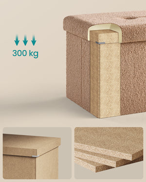 Ellie opbevaringsbænk - Beige