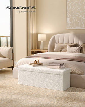 Ellie opbevaringsbænk - Hvid