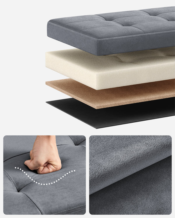 Dublin opbevaringsbænk - Grå