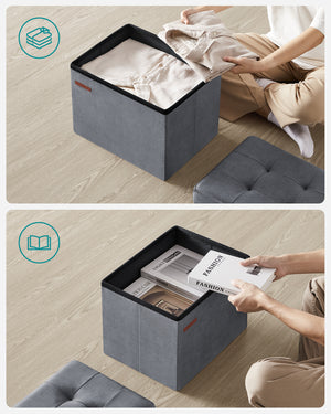 Dublin opbevaringsbænk - Grå