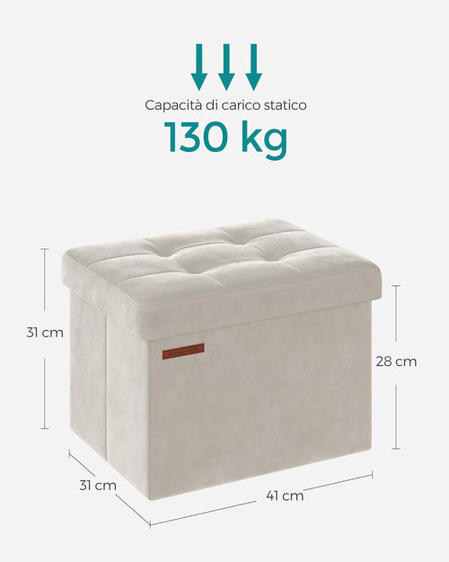 Dublin opbevaringsbænk - Hvid