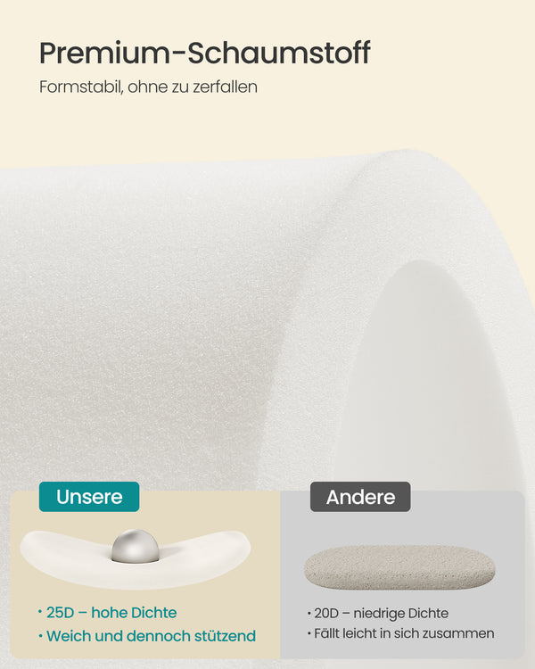 Nola puf med opbevaring | 110 L - Cremehvid