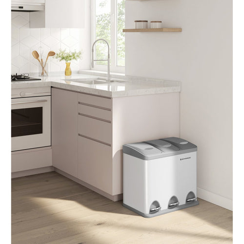 Gustav skraldespand | 3x8 L - Hvid