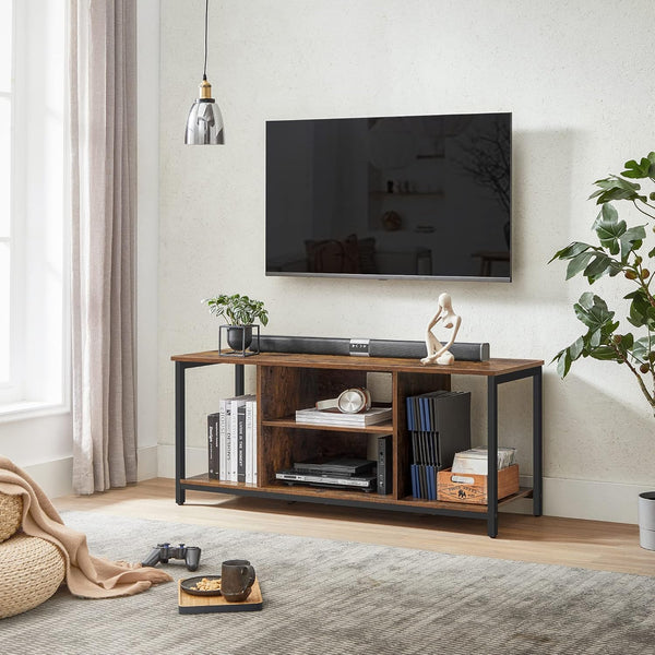 Elin TV-bord - Rustik brun/sort