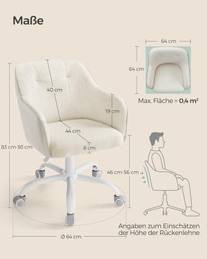 Clara kontorstol - Beige
