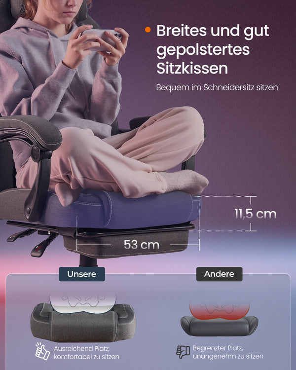 Thea gamerstol - Grå