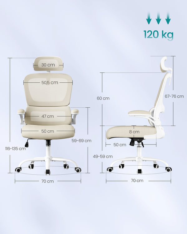 Nova kontorstol - Beige