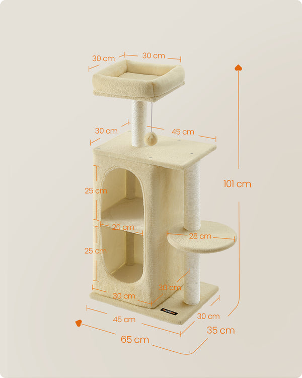 Loulou kradsetræ - Hvid