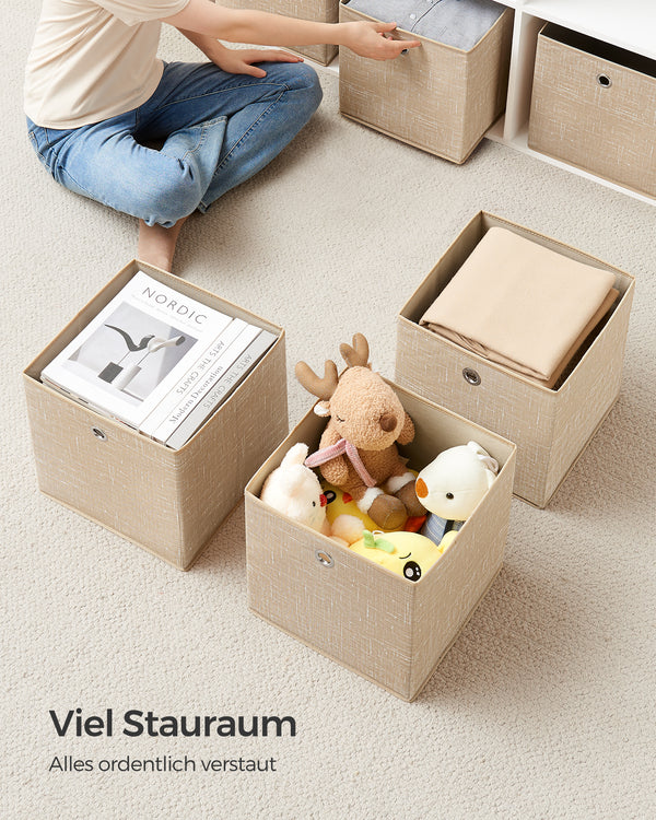 Elin opbevaringskasser | 6 stk. - Beige