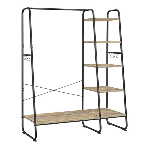 Jacob tøjstativ - Sort/lyst træ