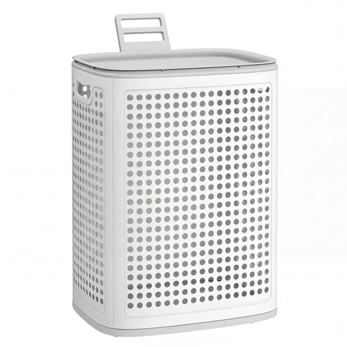 Juna vasketøjskurv | 75 L - Hvid/grå