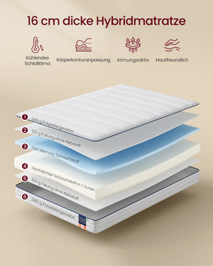 Thea madras | 140 x 200 cm - Hvid