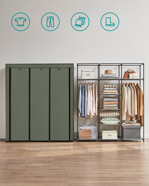 Victor klæde- og garderobeskab - Grå