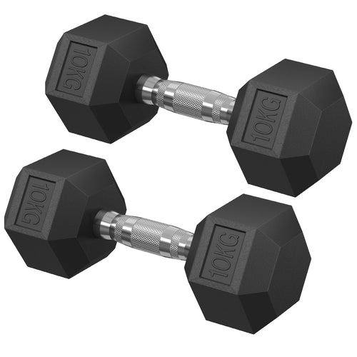 Thea håndvægte | 2 x 10 kg - Sort