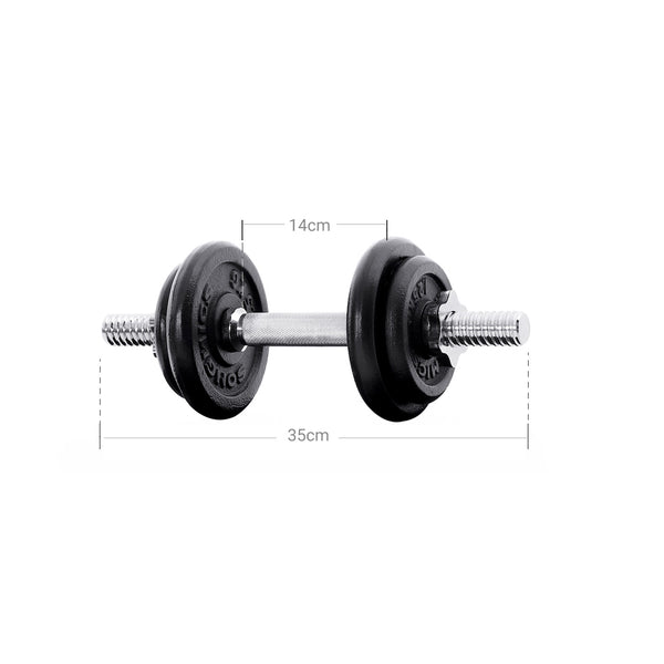 Sanna håndvægte | 2 x 15 kg - Sort