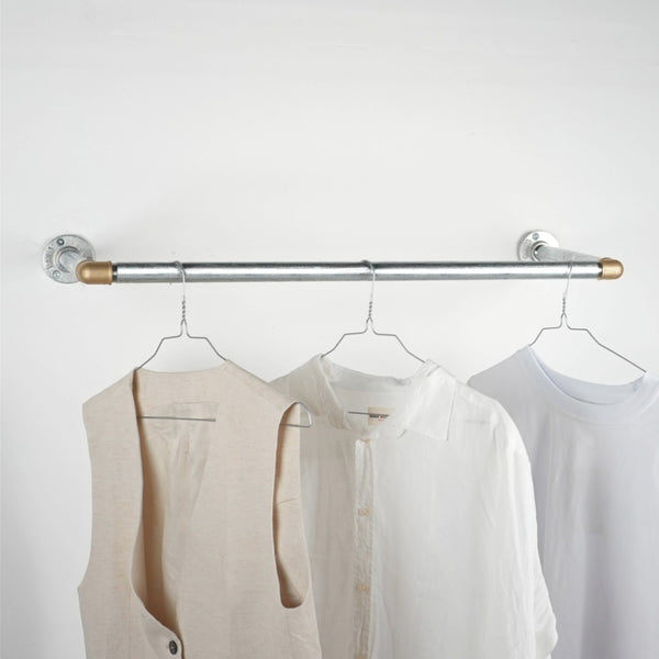 Bøjlestang SARA sølv med messing