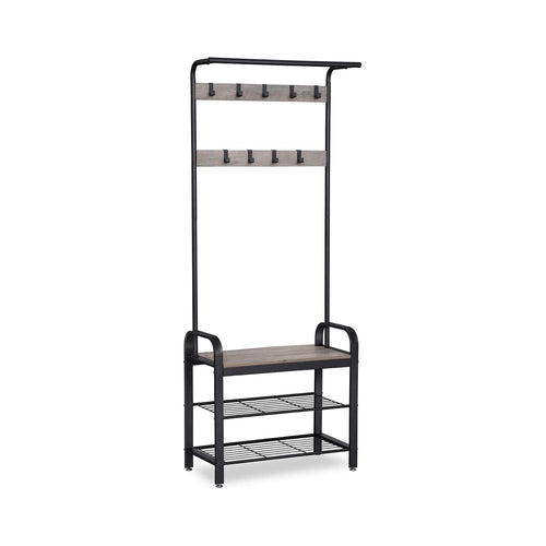 Isak garderobestativ - Sort/grå