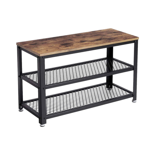 Ingrid skobænk - Rustik brun