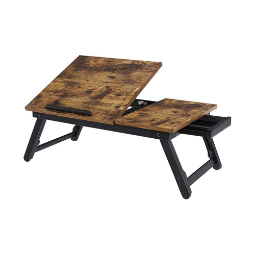 Luis multifunktionelt foldbart bærbar bord - Rustik brun