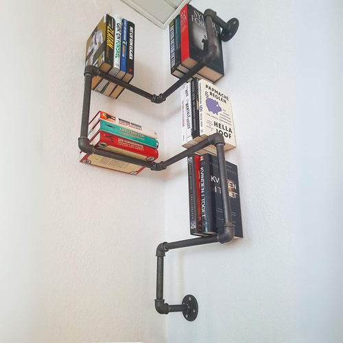 RAW58 Sebastian bogreol til væg i sølv Bogreol RAW58