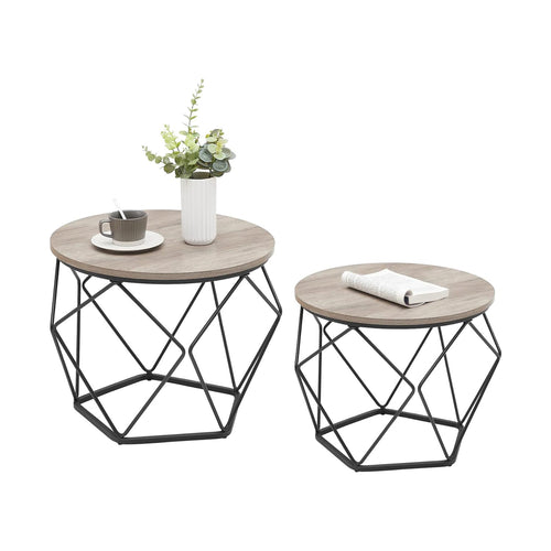 Sofia sengebord/sofabord/sidebord - 2 stk.- Grå