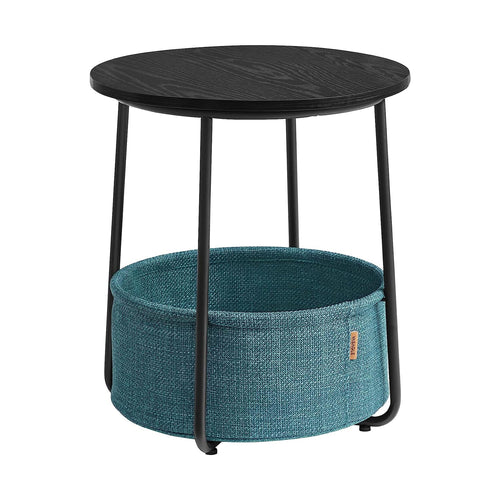 William senge- og sidebord - Sort/blå kurv