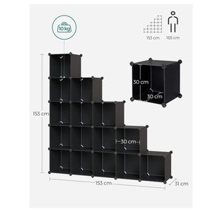 Arianna opbevaringskasser/skoæsker - 15 stk.