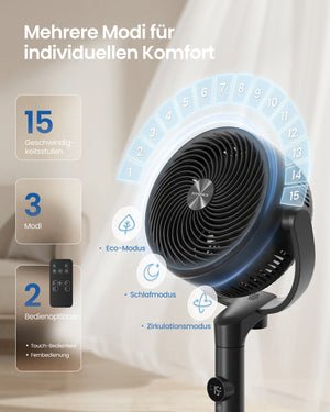 Elin ventilator - Sort