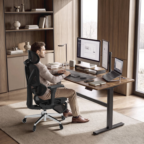 Elin ergonomisk kontorstol - sort