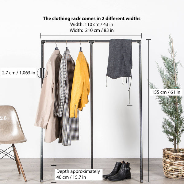 RAW58 Enzo tøjstativ i sort Tøjstativ RAW58