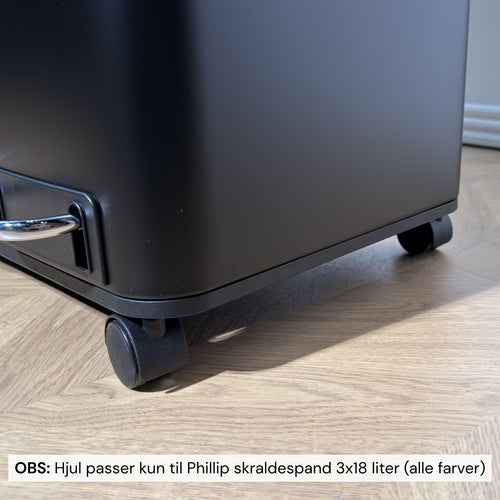 Hjul til skraldespand (4 stk)