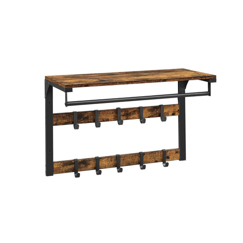 Leon knagerække - Rustik brun