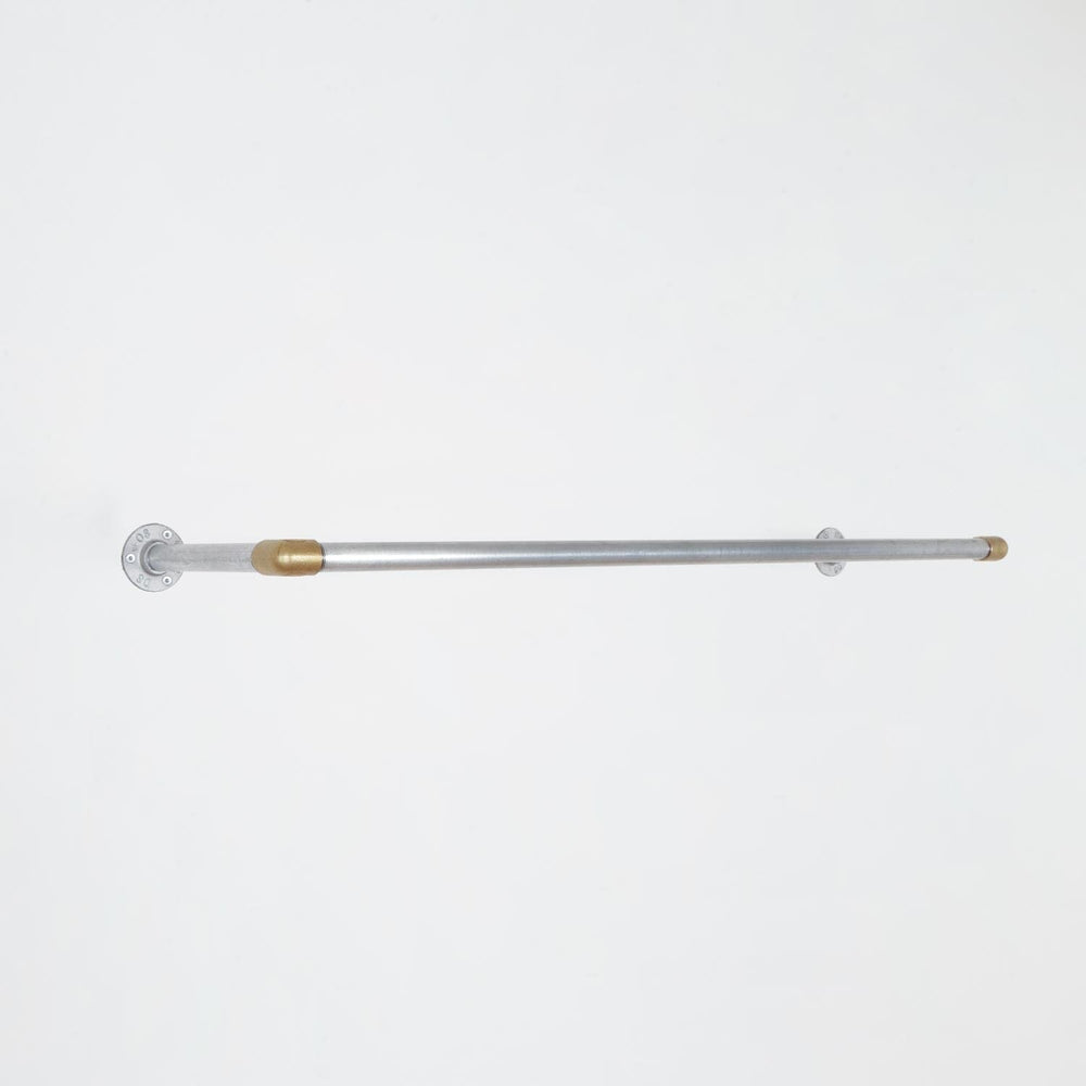 Bøjlestang SARA sølv med messing - bestil på specialmål RAW58 Bøjlestænger - på specialmål RAW58 - bestil på specialmål