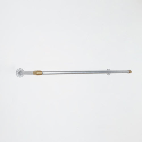 Bøjlestang SARA sølv med messing - bestil på specialmål RAW58 Bøjlestænger - på specialmål RAW58 - bestil på specialmål